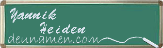 Yannik Heiden Visitenkarte